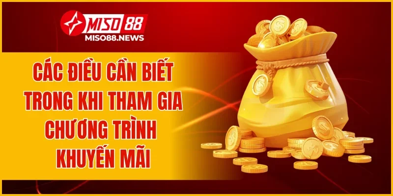 Các điều cần biết trong khi tham gia chương trình khuyến mãi