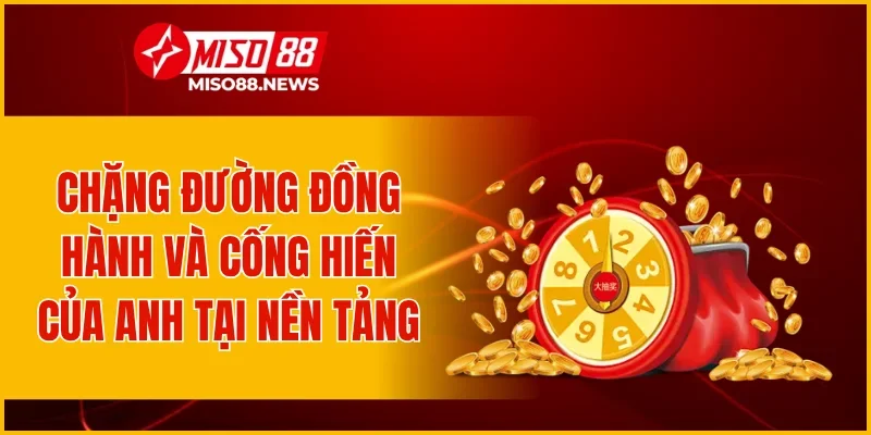 Chặng đường đồng hành và cống hiến của anh tại nền tảng