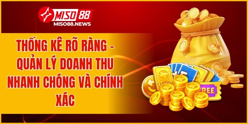 Thống kê rõ ràng – quản lý doanh thu nhanh chóng và chính xác